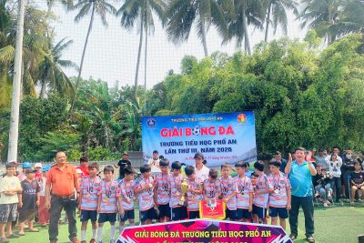 Lễ Bế mạc Giải bóng đá mini học sinh lần thứ III năm học 2025-2026 trường Tiểu học Phổ An
